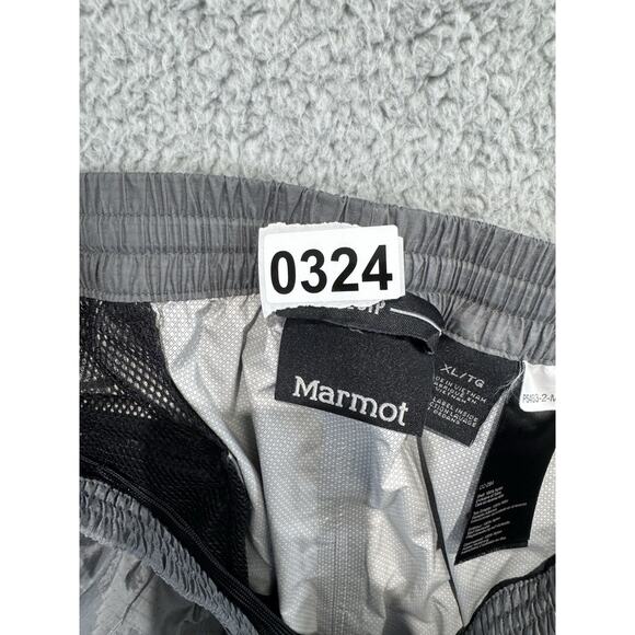 Marmot PreCip Waterproof Hiking Rain Pants Elastic Waist Pocket Gray Men XL - Picture 16 of 16